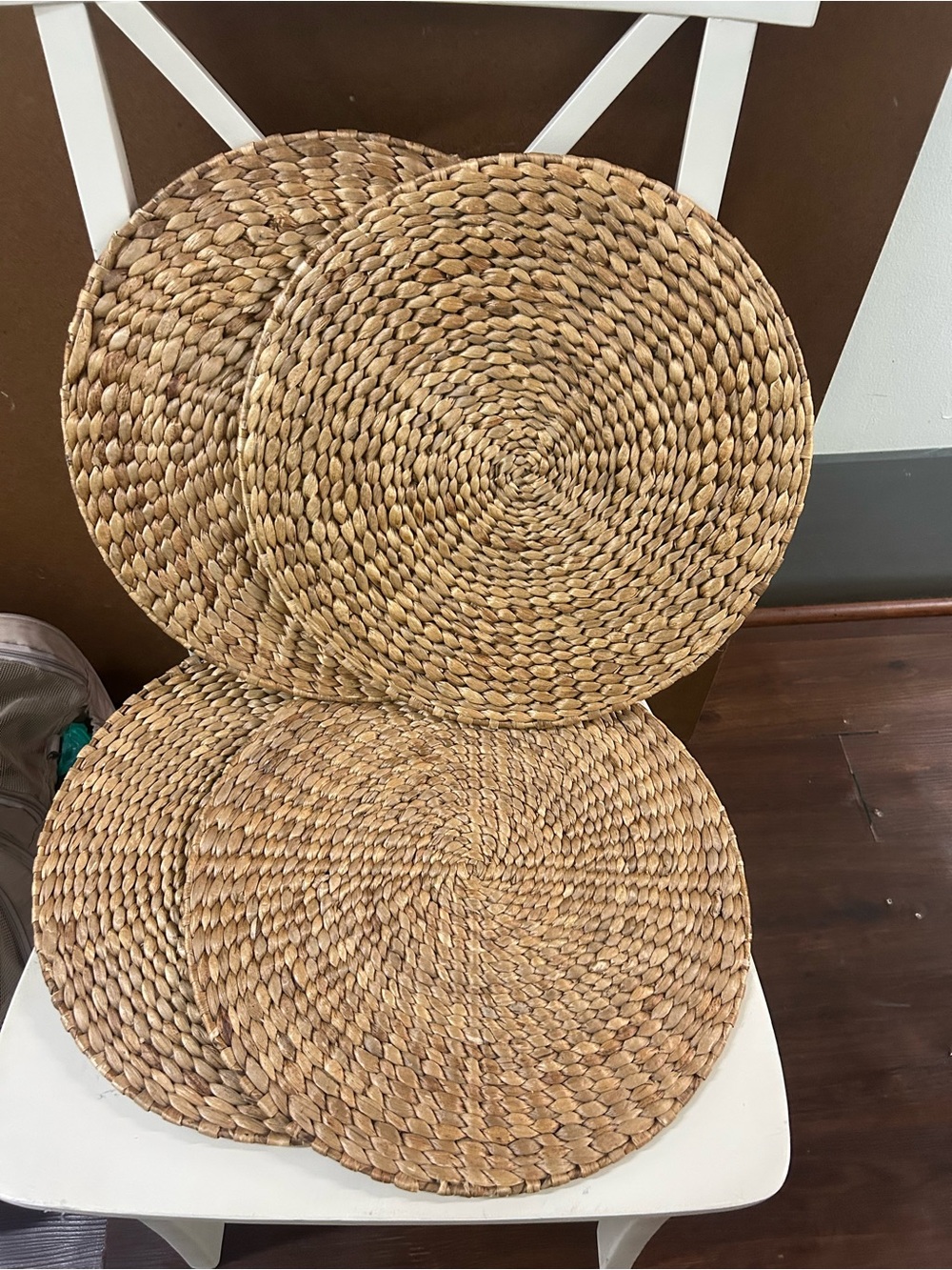 Set of 4 seagrass rattan placemats